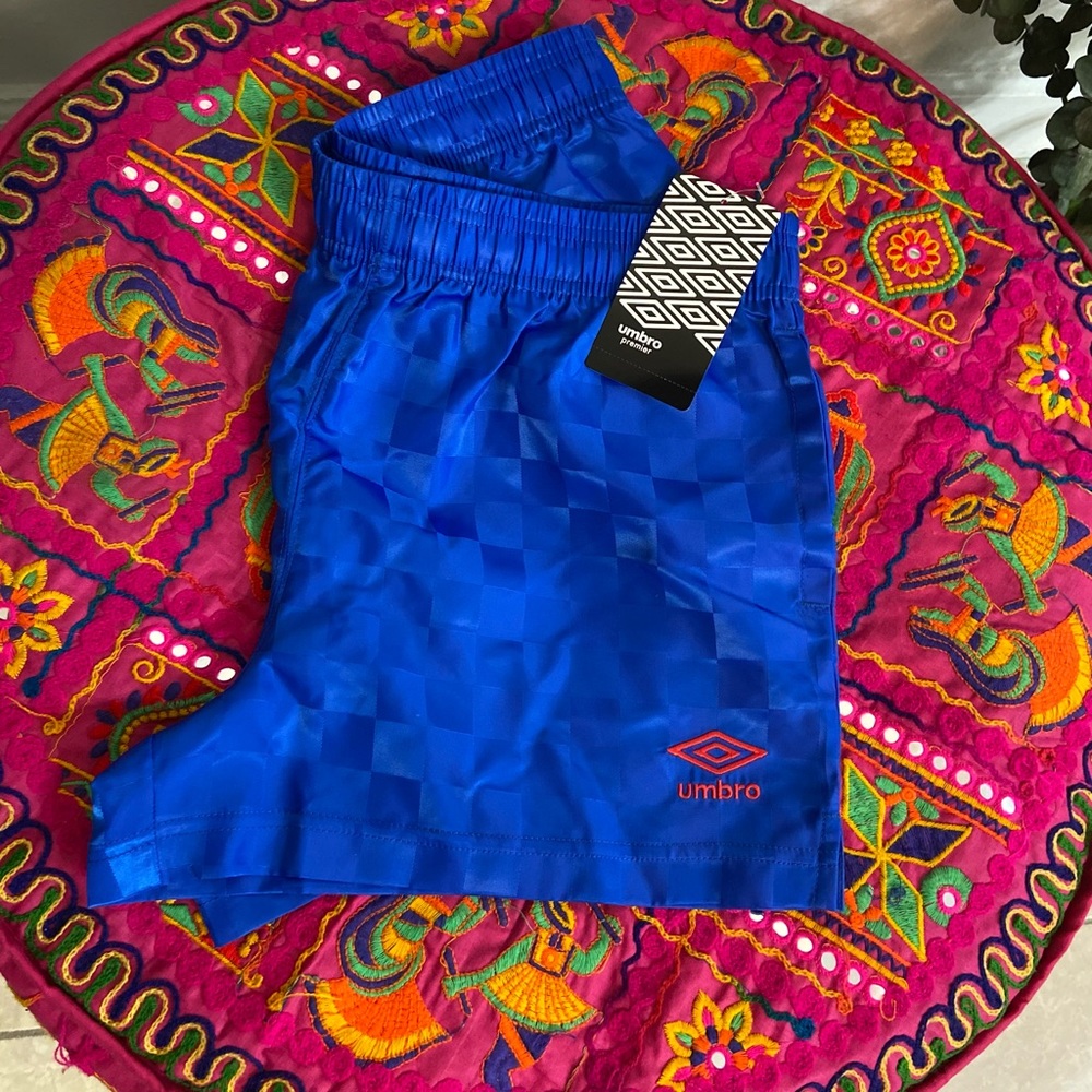 Umbro Blue Tri-Checked Shorts